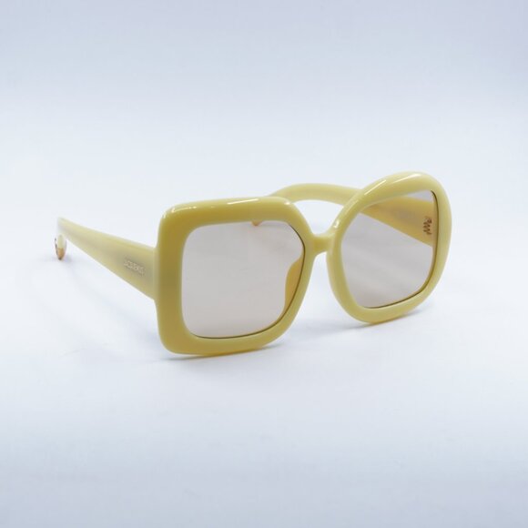 Jacquemus CARRE ROND JAC/10 C3 Sunglasses Yellow Geometric Frame, Yellow Lenses - Picture 10 of 13